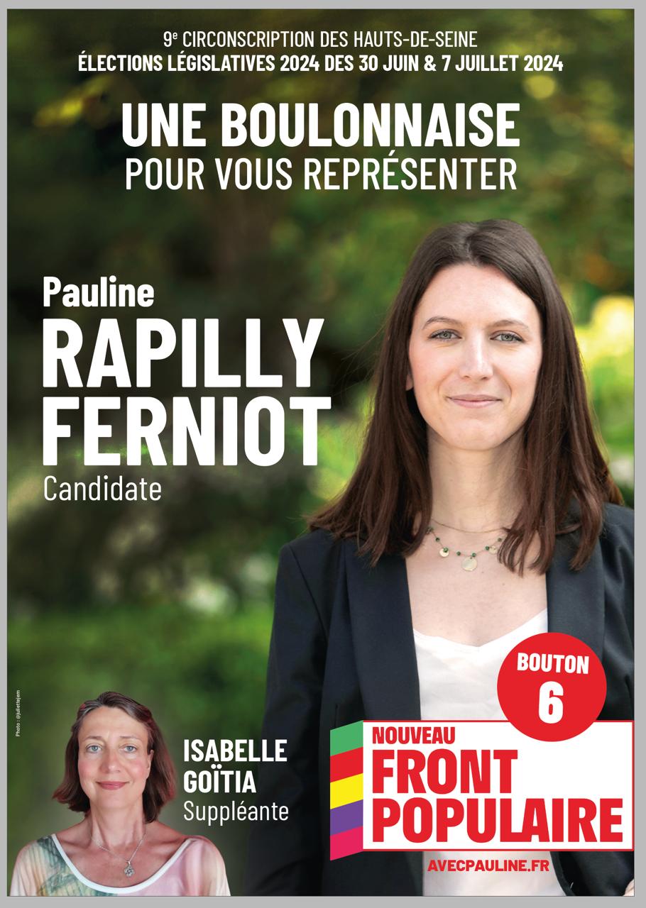 Meeting de la campagne Nouveau Front Populaire à Boulogne Billancourt